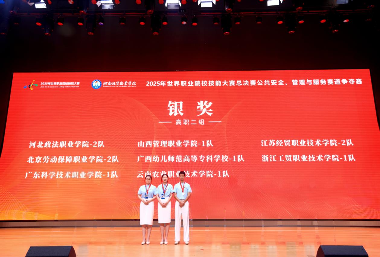 我院学子荣获2025年世界职业院校技能大赛总决赛争夺赛公共安全、管理与服务赛道银奖、物流与供应链管理赛道铜奖